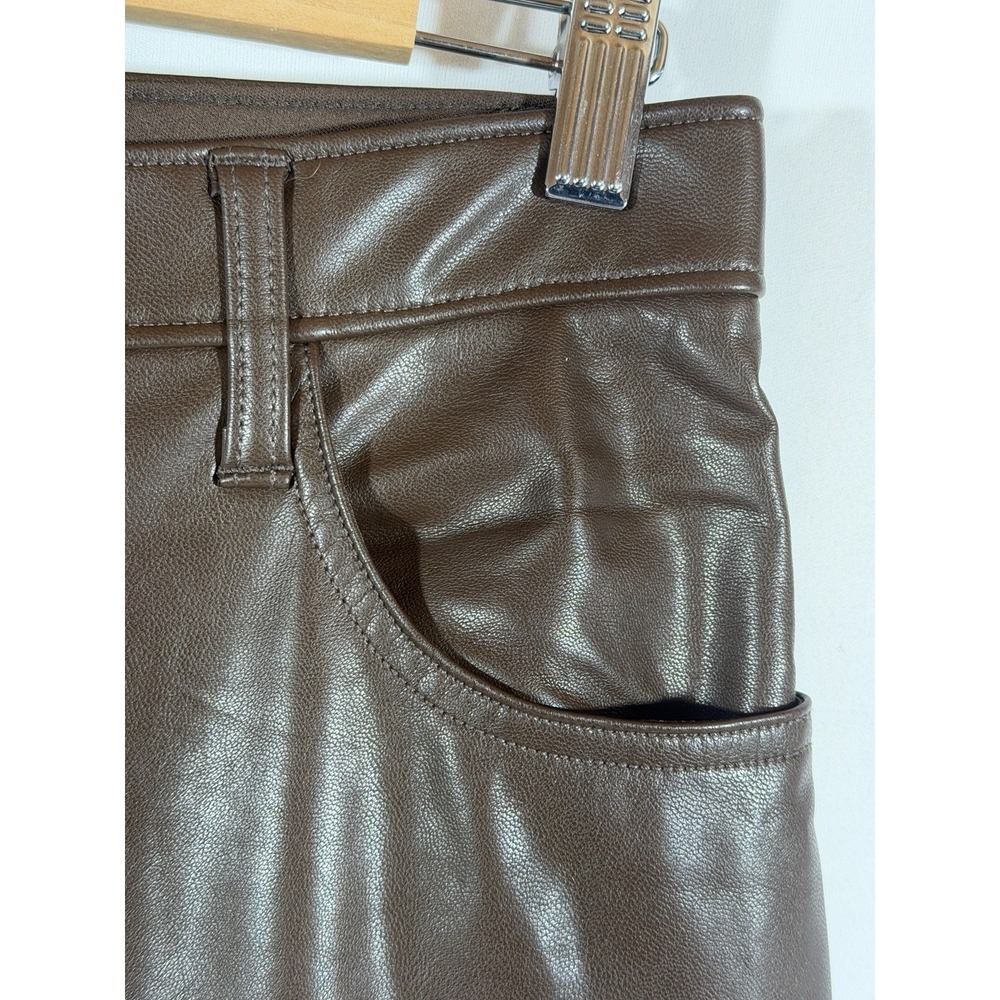 Abercrombie Faux Leather‎ Pants Womens 30 Curve Love High Rise 90s Chic - Picture 10 of 16